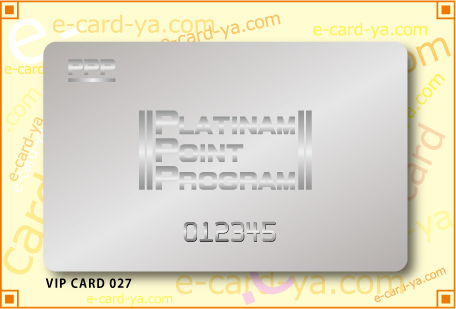 少部数VIPカード印刷　デザインサンプル027